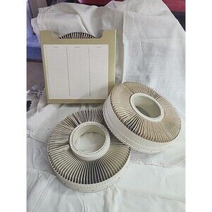 Lot of 3 Rototray Slide Carousels  1 original sleeve box all With Slides